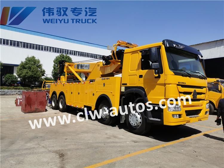 Heavy Duty Sinotruk HOWO 8X4 Rotator Boom 50tons 60tons Tow Truck for Towing Rescue Service Company