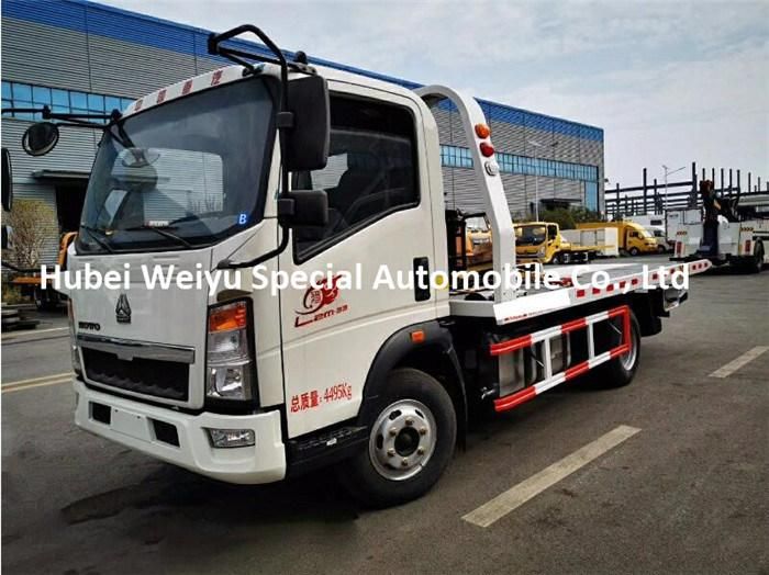 4tons HOWO Wrecker Truck 4t 5t Road Rescue Breakdown Recovery Wrecker for Towing