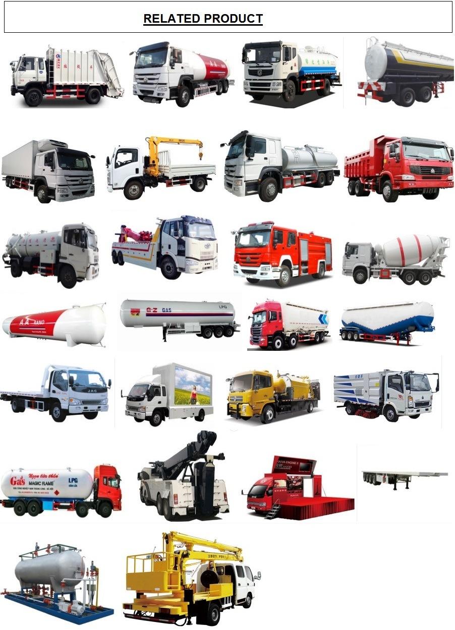 Sinotruk HOWO 2.5tons to 5 Tons 5000 Liters 8000 Liters 10000 Liters High Pressure Vacuume Sewage Truck