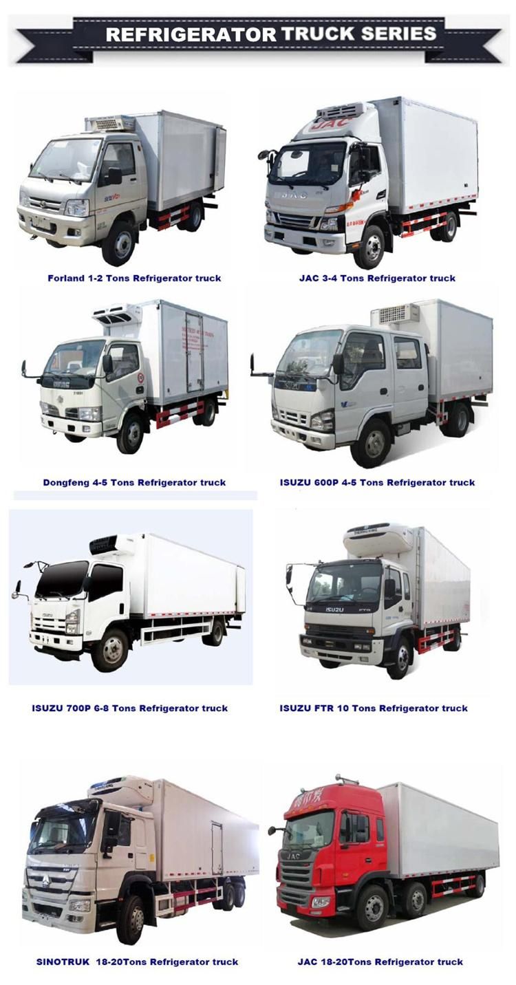 Rhd 4X2 Mini 5 Meters Long Van 3ton 4ton 5ton Thermo King Refrigerator Truck