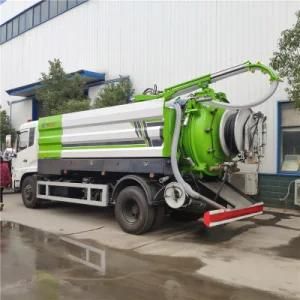 12 Tons Automatic Vacuum Combination Sewer Cleaning Trucks Manufacturer