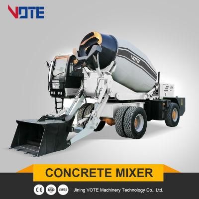 4 Cbm Portable Construction Equipment Concrete Drum Mixer Machine Cement