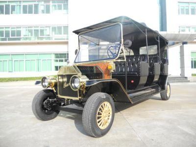High Quality AC Motor Vintage Sightseeing Bus Tourist Classic Car