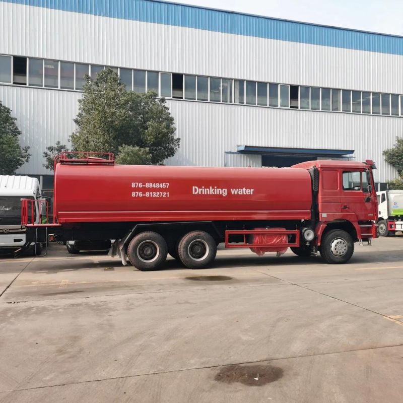Shacman LHD or Rhd 6X4 20000liters 25000liters Drinking Water Truck