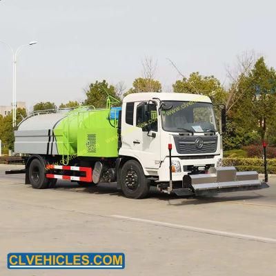 Dongfeng 210HP Road Water Jetting Truck 10cbm Road Sweeper