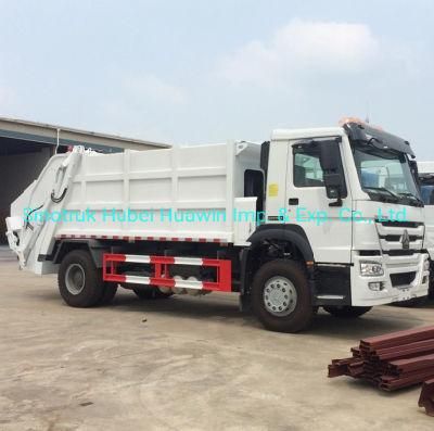 China HOWO 4X2 12cbm Compressed Garbage Truck