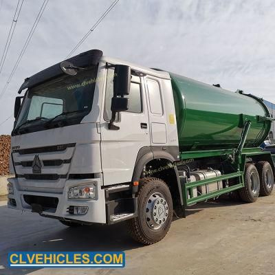 HOWO 20cbm Jurop Pump Vacuum Truck Sino Sewer Suction Truck