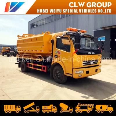 5000 Liters Waste and Water Tank City Sanitation Sewage Vacuum Suction High Pressure Jetting Truck