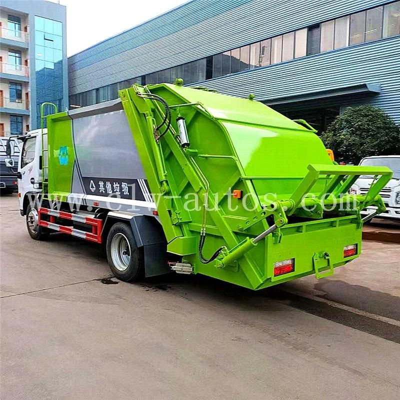 Dongfeng Furuicar 4X2 9cbm 9000liters Garbage Compactor Truck Rearloading Waste Removal Truck for Sanitation Services