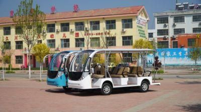 Factory Direct Iron Housing Sightseeing Car Solar 4 Wheel Electric Touring Car Tour Solar Tricycle