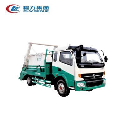 Dongfeng 6 Wheels Swept-Body Refuse Collector Garbage Truck Swing Arm Garbage Truck