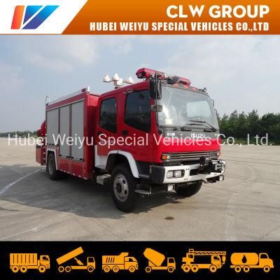 Isuzu Emergency Rescue Fire Vehicle 240HP Rescue Fire Truck Mounted 5tons Crane