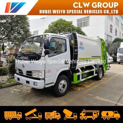 5000L Waste Transfer Truck 4tons 5tons Dongfeng Waste Treatment Truck 5cbm Compactor Garbage Truck