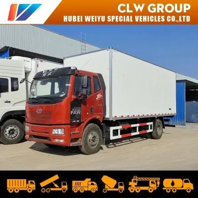 Hot Sale FAW 10t-15t 7.5meters Freezer Transport Refrigerated Trucks Refrigerator Van Truck