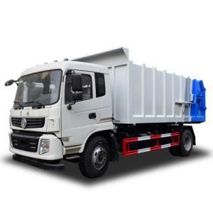 Dongfeng 4X2 6 Wheel 10 Cubic Meters Compressed Docking Garbage Truck for Sale