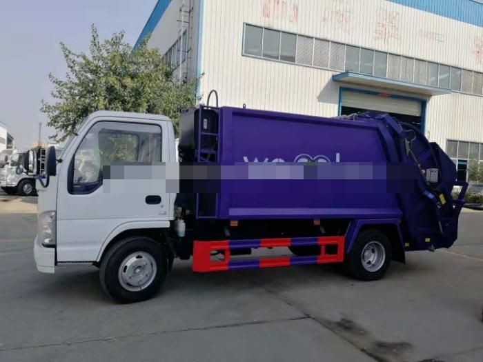 Factory Price Japanese 4*2 5m3 5cbm Self Compressed Waste Removal Vehicles 4-5tons Compactor Garbage Truck