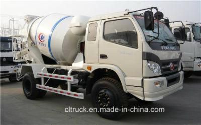 Foton 4X2 Loading Capacity 5ton 3cbm Concrete Mixer Truck