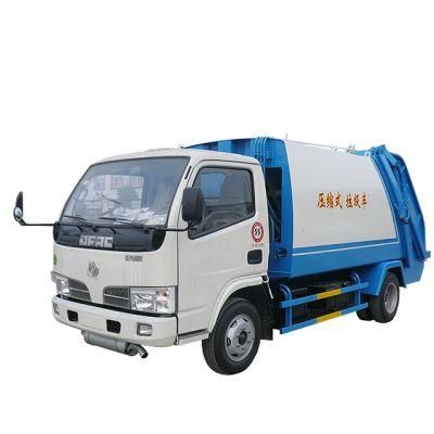 Dongfeng 3ton Flexible Garbage Compactor Truck Small Dump Truck Cheap 4cbm Compression Type 4m3 Garbage Transporting Truck for Sale