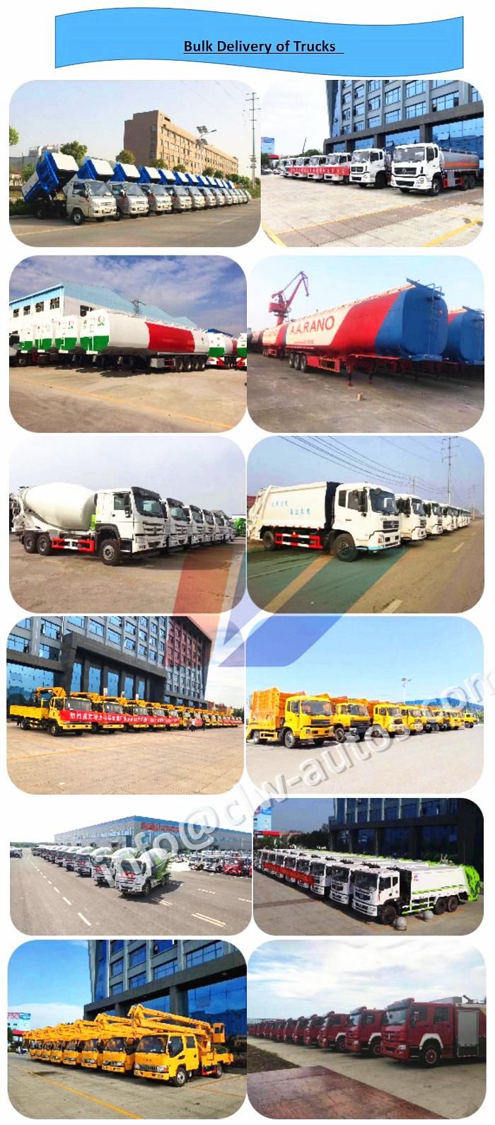 Small 4cbm 5cbm Forland Inner City Garbage Compactor Truck for Steel Container Plastic Trash Bin Lifting with Hydraulic Dumping
