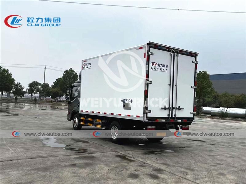 3t Dongfeng Small Refrigerated Delivery Truck and Cooler Freezer Refrigerator Van Truck with Thermo King Refrigerating Unit