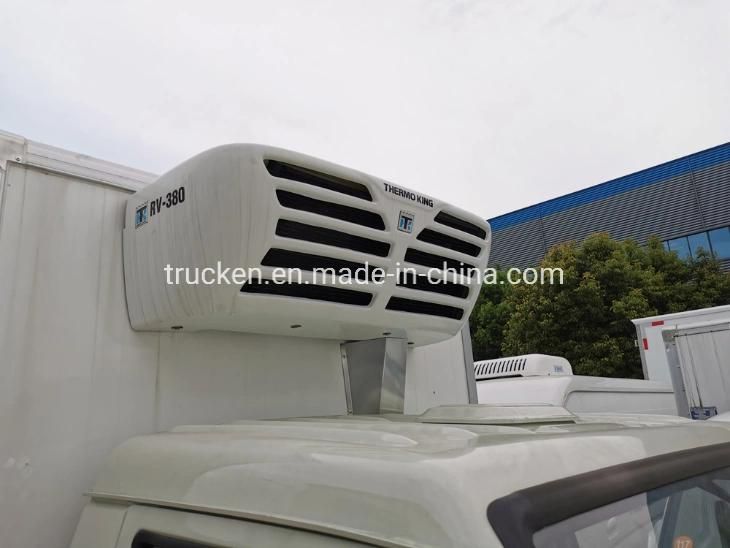 Ice Cream 1ton Small Freezer Cold Van Truck with Thermo King Refrigerator for Frozen Food Meat Inside City Delivery
