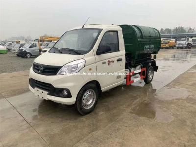 Foton 3m3 3 Cubic 3cbm 3000 Litres 3 Ton Hooklift Garbage Truck