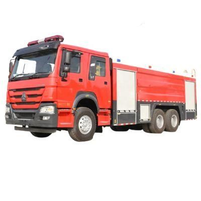 LHD or Rhd Import Chassis Mounted 10000liters 6X4 City Road Combined Dry Powder High Jet Fire Truck Ladder Fire Truck