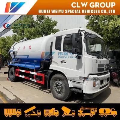 Hot Sale Dongfeng 4X2 6-Wheel 8 10 12cbm Sewage Suction Truck