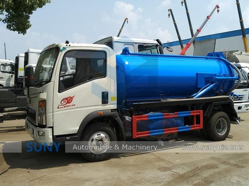 Right Hand Drive 3000 Liters High Pressure Vacuum Suction Truck