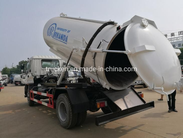 Isuzu 10m3 12m3 Left Hand Drive 4*2 Sewer Scavenger Tanker Truck