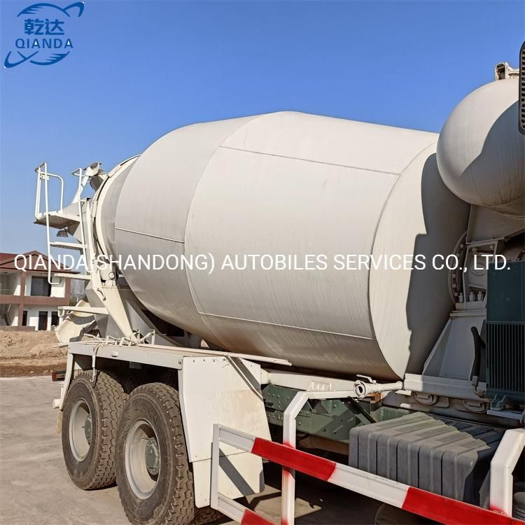 High Quality Sinotruk HOWO 6*4 Used Concrete Powder Mixer Truck HOWO 10 Wheels Concrete Mixer Truck Used Commercial Mixer Truck at Sale