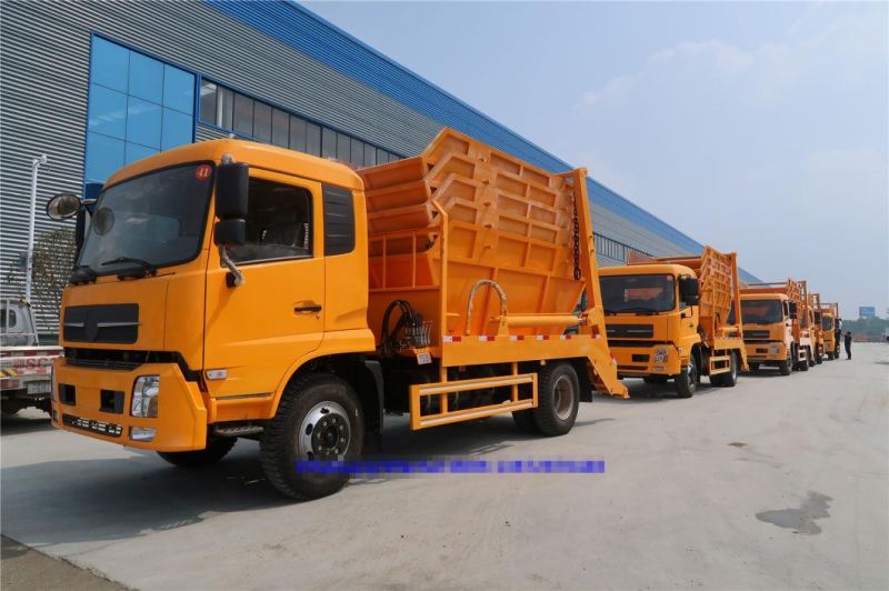 Dongfeng 145 Type Swing Arm Side Loader Garbage Truck