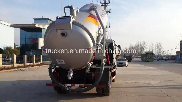 Forland 8tons Mobile Sewage Suction Vehicle Vacuum Tank for Sewer Cleaning