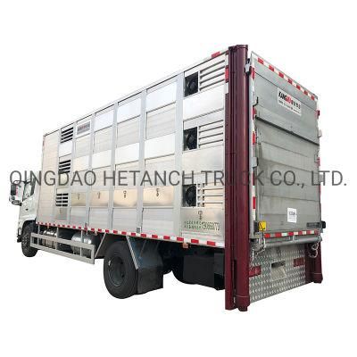 3/4 decks livestock transport truck/High quality livestock truck