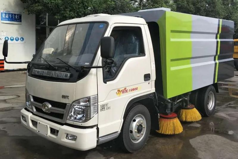 Mini Truck Mounted Vacuum Road Sweeper 2tons Forland Road Sweeping Truck