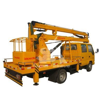 Isuzu 4X2 16m 18m 20m Telescopic Aerial Bucket Truck