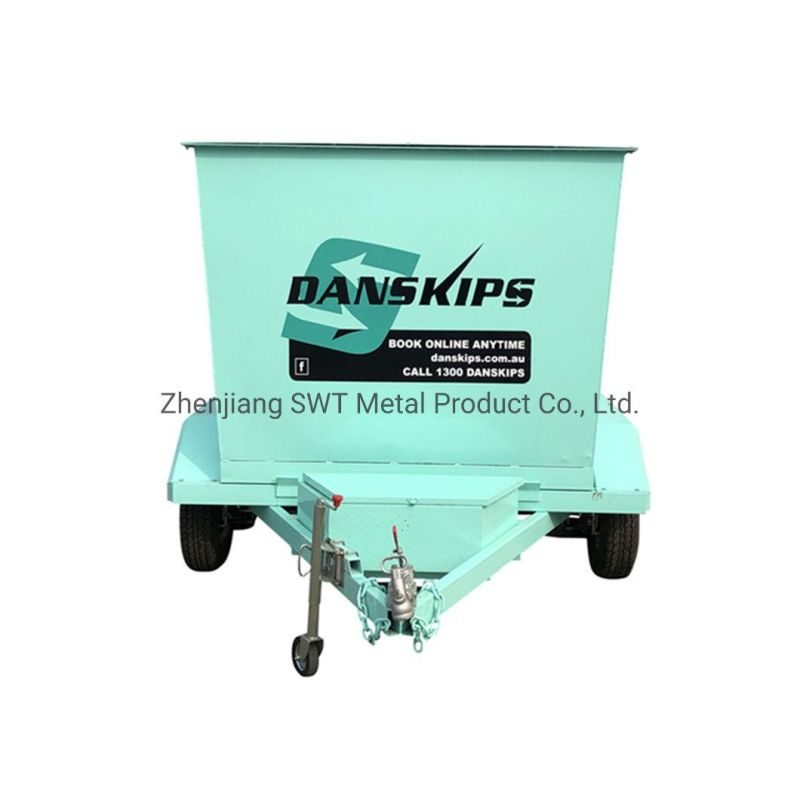Hot Selling Overturned Dustbin Trailer for Domestic Use