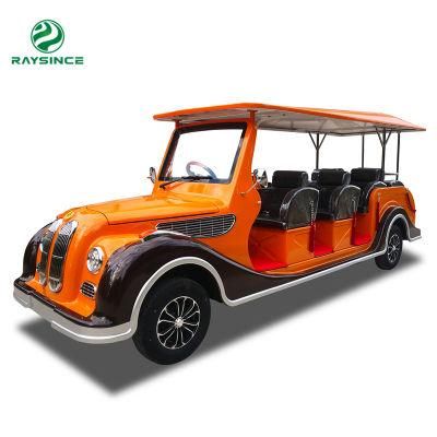 CE Approved Electric Tourist Retro Electric Car with 12 Seats