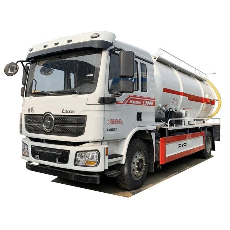 High Quality Shacman 12m3 Vacuum Sewage Suction Tanker Truck with Vacuum Pump for Sales