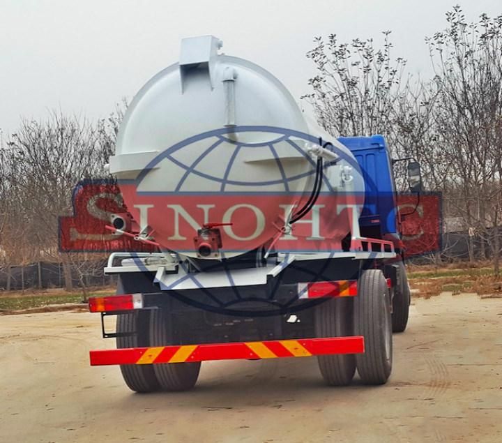 10m3 sewage suction truck/ 4X2 sewage vacuum suction truck