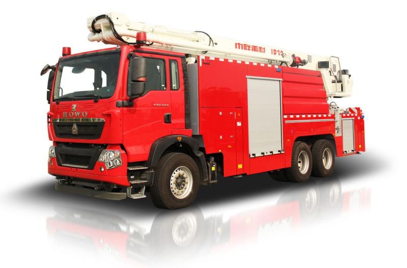 China Manufacturer Water Tower Diesel Engine Fire Fighting Truck