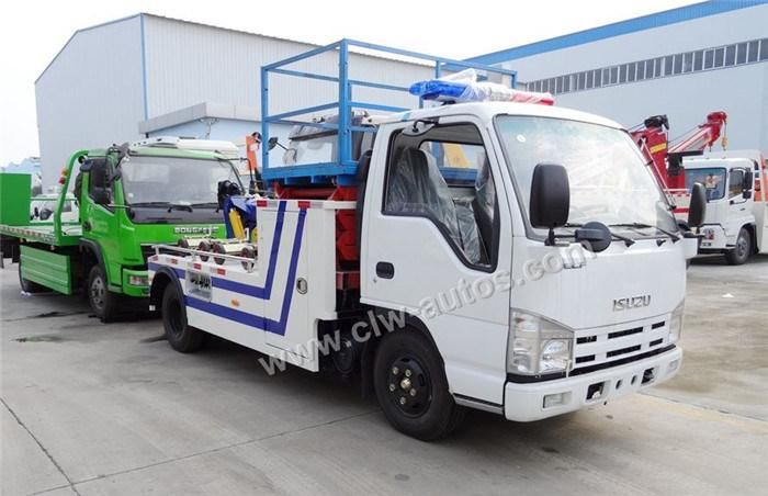 Small Car Salvage Isuzu Road Saving Vehicle Rescue Wreckers Trucks Mini Cheap Tow Truck for Sale