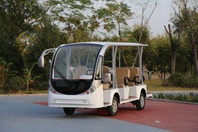 Electric Mini 14 Seats Sightseeing Bus Hotel Resort Passenger Shuttle Bus