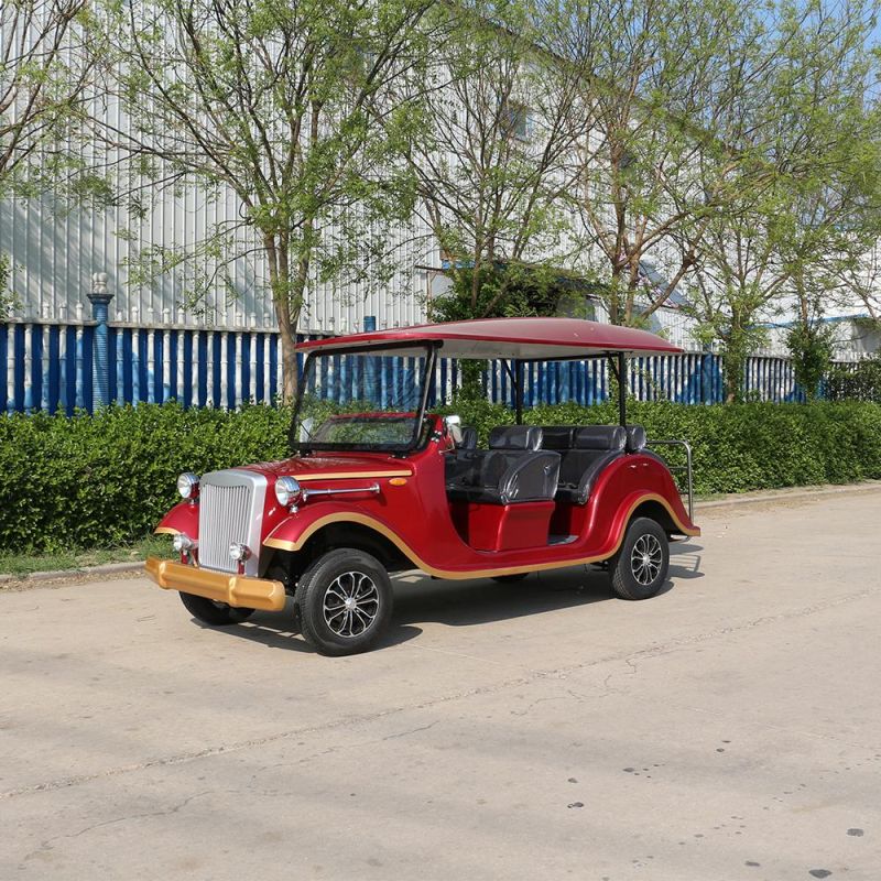 Strong 3 Row 8 Seaters Electric Classic Vintage Sightseeing Car