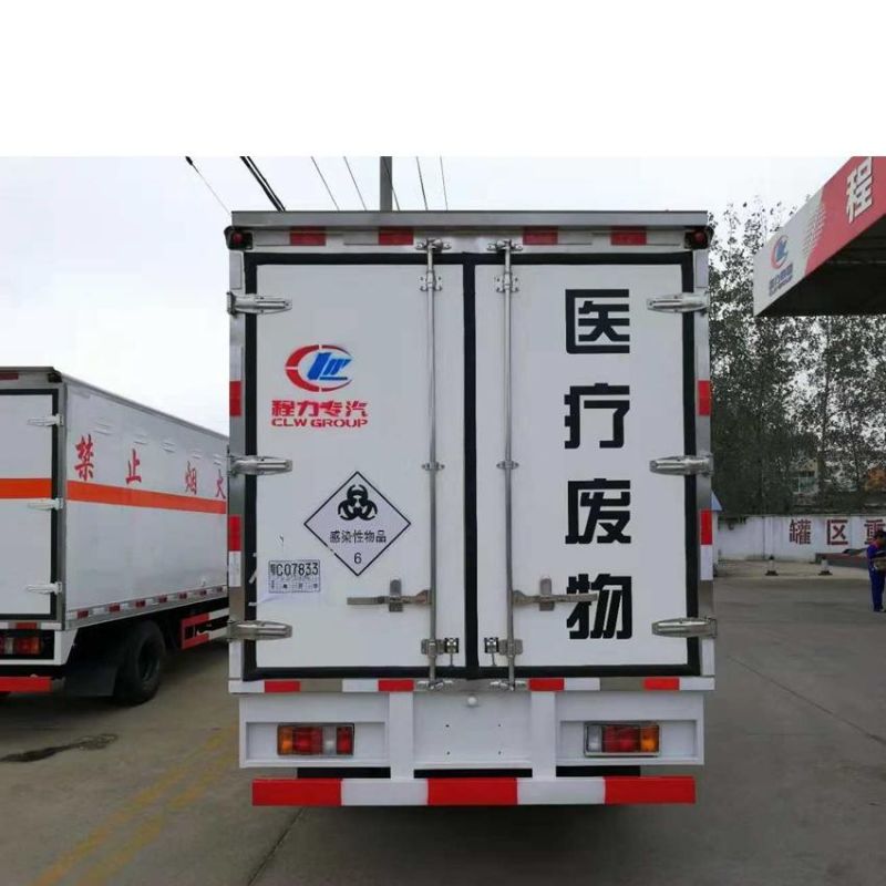 Isu-Zu Hospital Clinical Waste Disposal Truck Medical Refuse Transfer Vehicle with Refrigeration Function