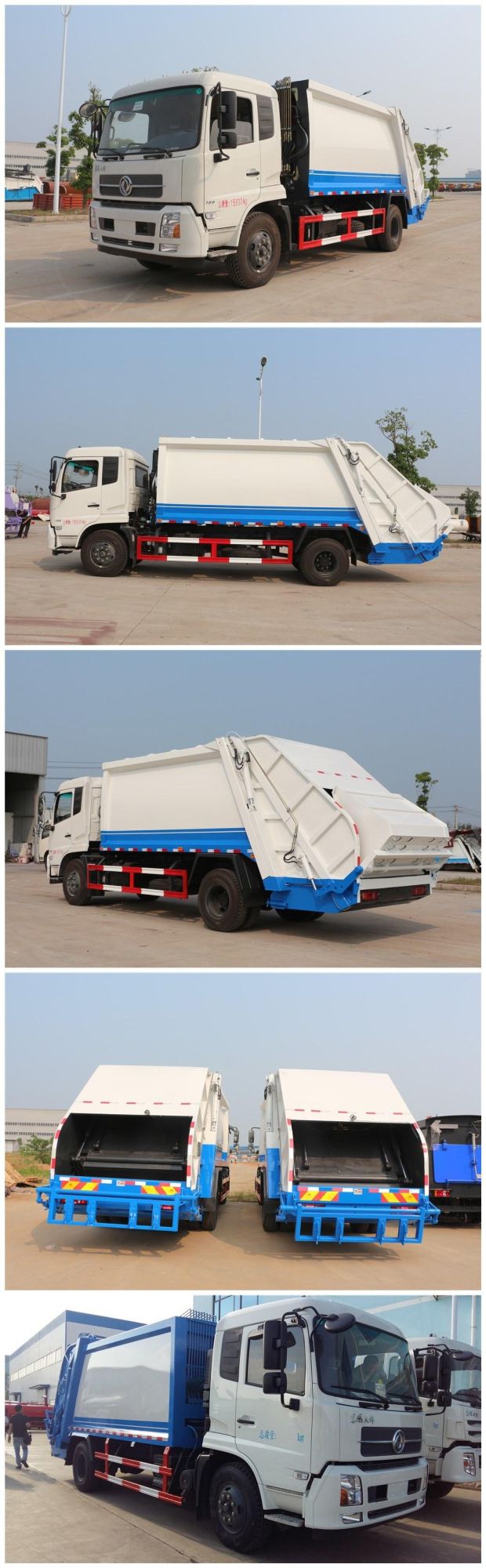 Hot Sell DFAC 4X2 8 Tons Compression Sanitation Garbage Truck Compactor Garbage Truck 6m3 Price