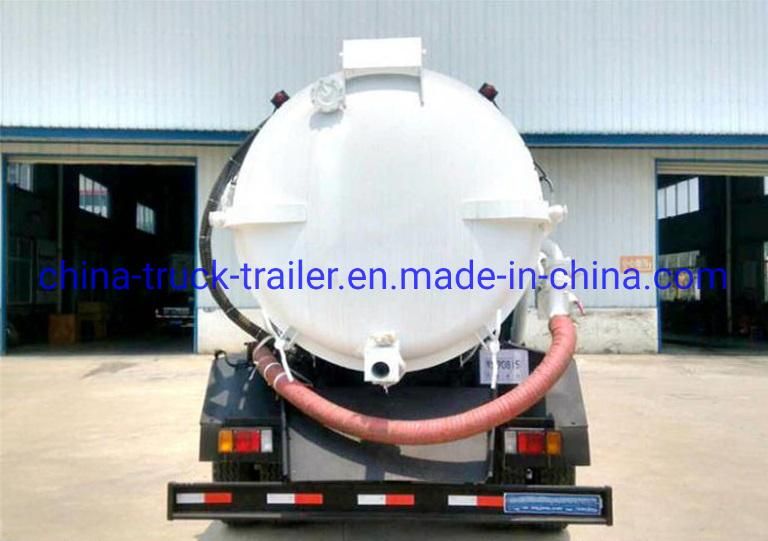 Isuzu Qingling Ftr 4*2 190HP 10cbm Vacuum Sewage Suction Truck