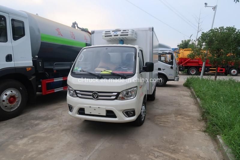 Foton 2tons Euro 6 Gasoline Refrigerated Truck for Sale