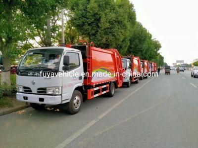 Dongfeng 3000 Liters 5000 Liters 3tons to 5tons Compactor Garbage Truck with Rear Loader