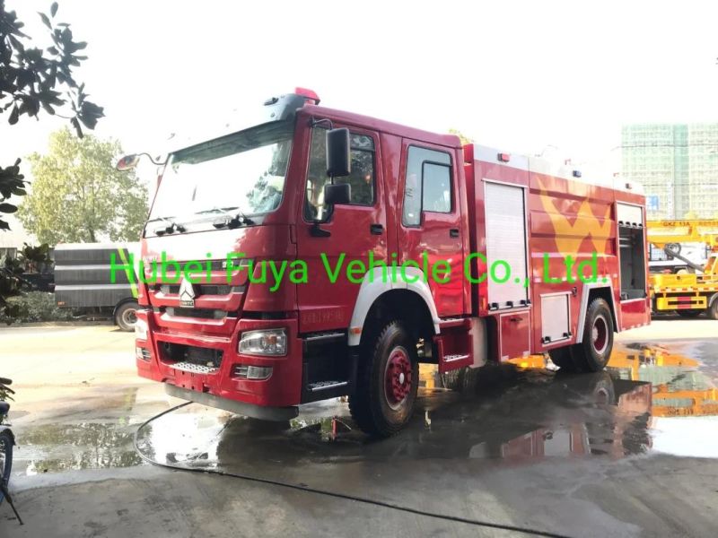 Sinotruk HOWO 5cbm Foam Fire Truck 5000 Liters Water Fire Fighting Truck